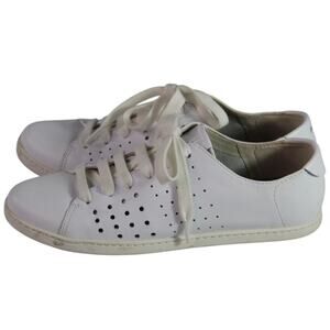 Camper Twins White Leather Sneakers Womens Lace Up Casual Shoes Size 40 US10